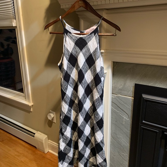 Black and White Checkered Sundress - Picture 1 of 9